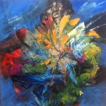 "EXPLOSION DE FLEURS" - 30X30