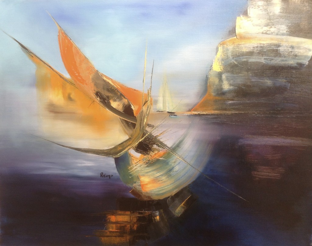 "VOYAGE" (huile) - HST 30F 92X73