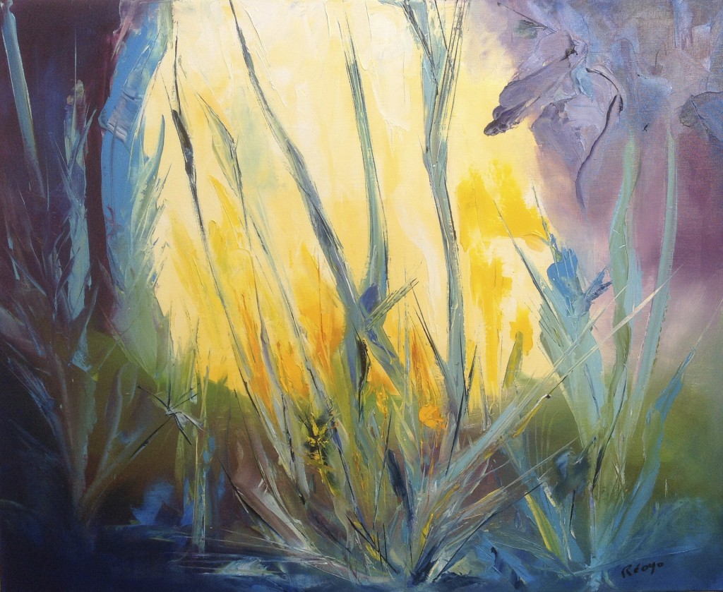 "IRIS AU LEVANT" (huile) - HST 25F 81X65