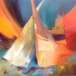 "LES VOILES" (huile) -  59X72